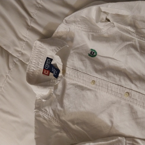 Size 3T toddler Chaps white long sleeve button-down shirt - Picture 3 of 13